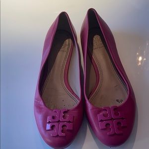 Tory Burch pink ballet flats